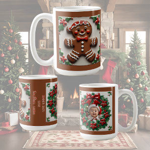 Weihnachts-Lebkuchenmann individuell anpassbar Kaffeetasse