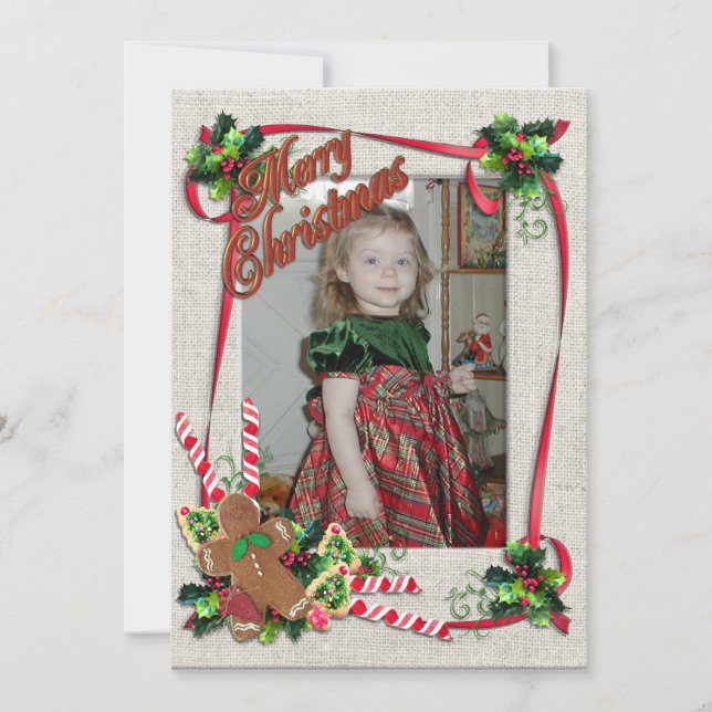 Weihnachts-Leckereien Flat Holiday Card Feiertagskarte (Vorderseite)