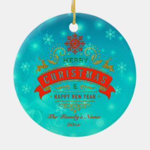 Weihnachts-Leckereien-Haus aus Lebkuchen und Neuja Keramik Ornament