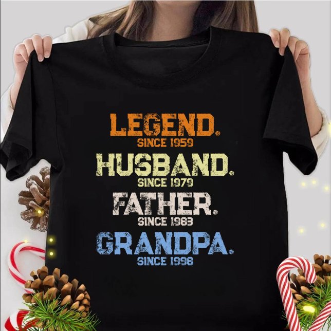 Weihnachts-Legend Husband Daddy GRANDPA individuel T-Shirt (Von Creator hochgeladen)