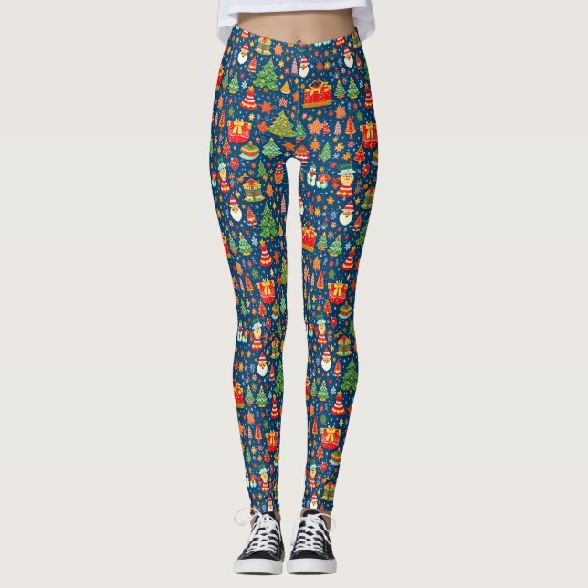 Weihnachts-Leggings Leggings (Vorderseite)