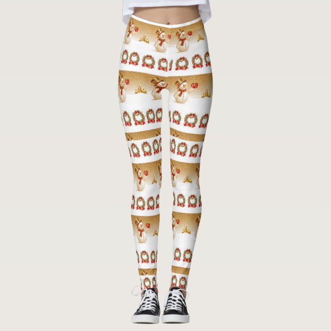 Weihnachts-Leggings Leggings (Vorderseite)