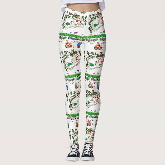 Weihnachts-Leggings Leggings (Vorderseite)
