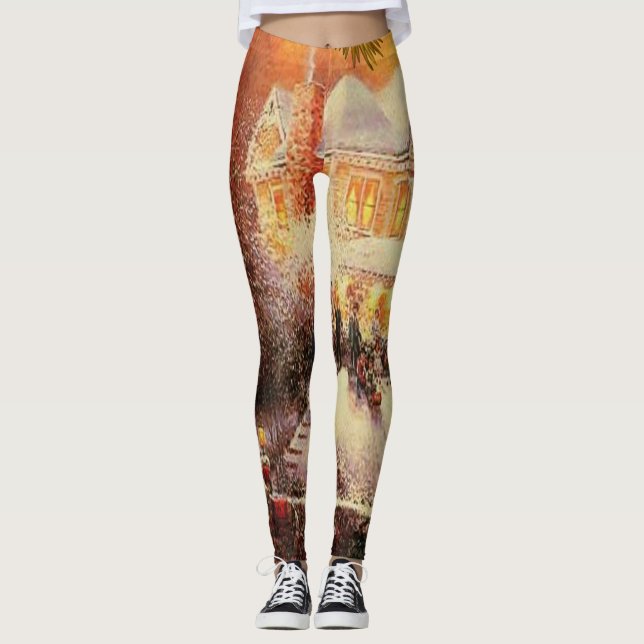 Weihnachts-Leggings Leggings (Vorderseite)