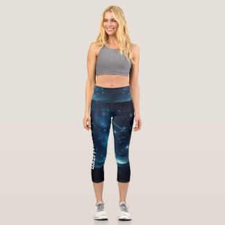 Weihnachts-Leggings personalisiert Waisted Capris