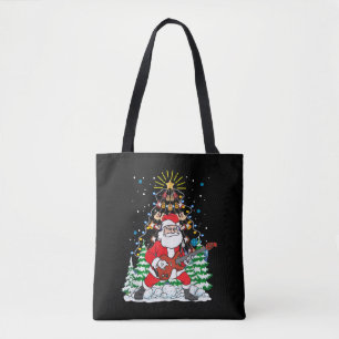 Weihnachts-Leinwand Tote Tasche für Frauen ästheti