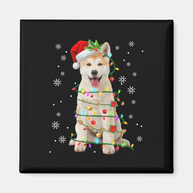 Weihnachts-Lichter Weihnachten Weihnachten Weihnac Magnet (Vorne)