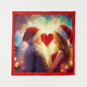 Weihnachts-Liebe 1 Wandteppich