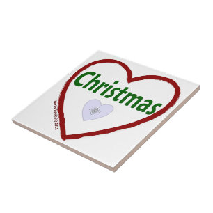 Weihnachts-Liebe Fliese