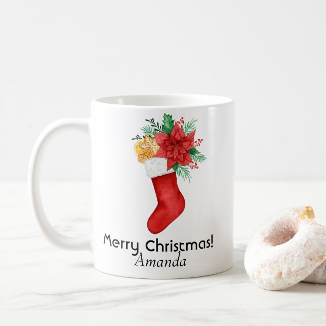 Weihnachts-Liebe Kaffeetasse (Mit Donut)