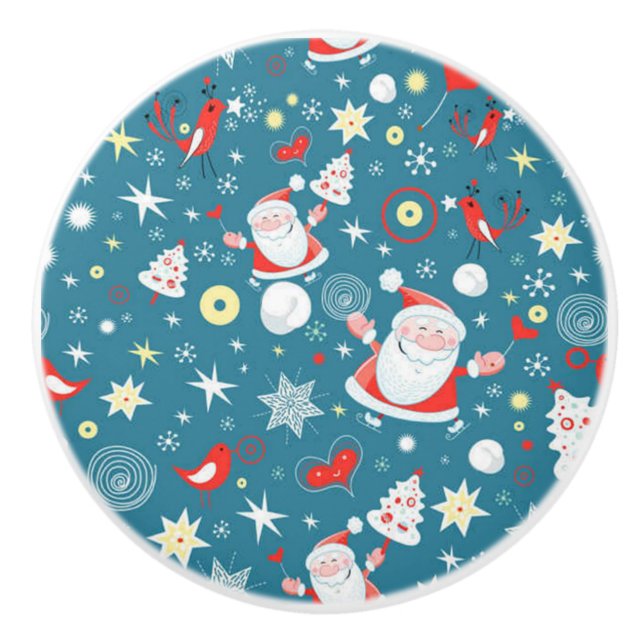 Weihnachts-Liebe Keramikknauf (Vorderseite)