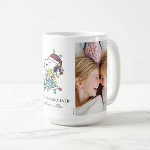 Weihnachts-Liebe und Lichter - Bestes Opa-Foto Kaffeetasse
