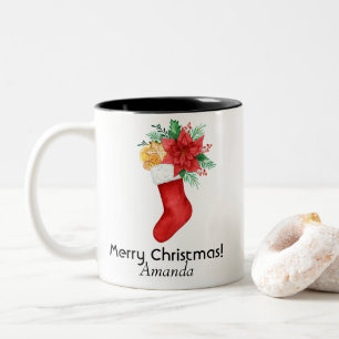 Weihnachts-Liebe Zweifarbige Tasse