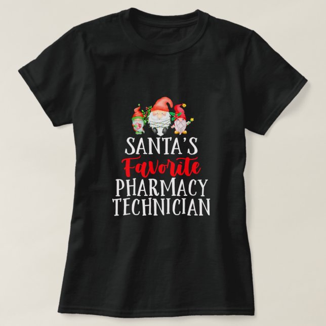 Weihnachts Lieblings-Apotheker Weihnachtsmann T-Shirt (Design vorne)