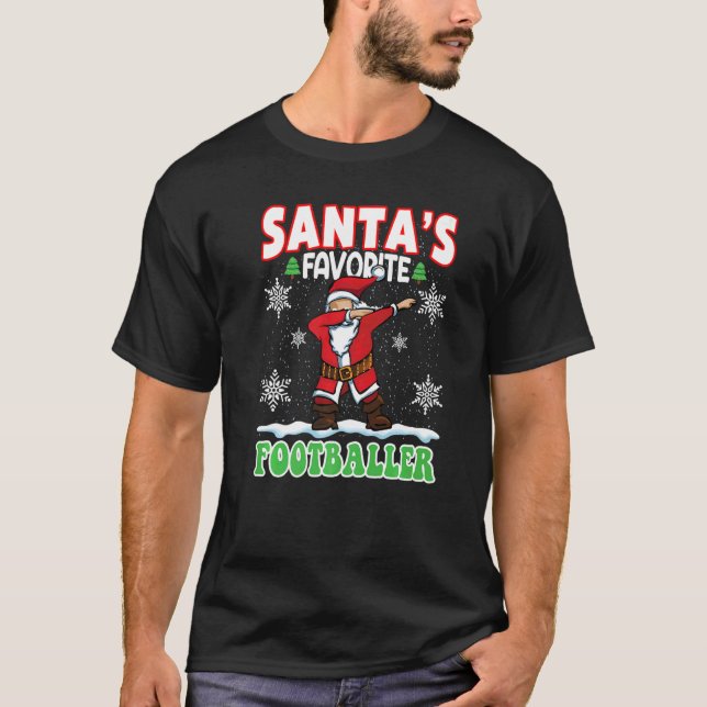 Weihnachts Lieblings-Fußballspieler T-Shirt (Vorderseite)