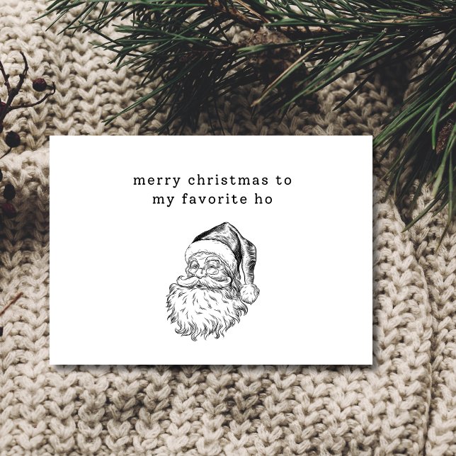 Weihnachts Lieblings-Ho Funny-Weihnachtskarte Feiertagskarte (Von Creator hochgeladen)