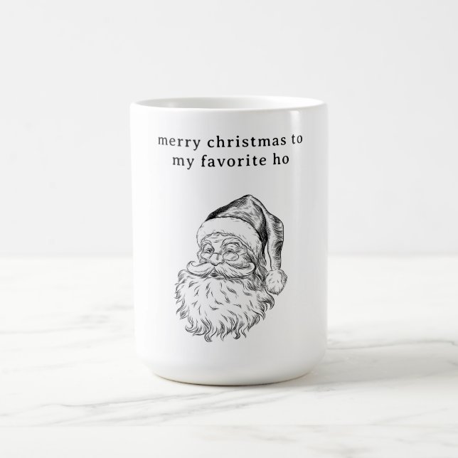 Weihnachts Lieblings-Ho Funny-Weihnachtskarte Kaffeetasse (Mittel)