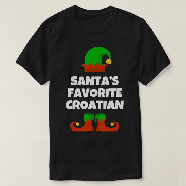 Weihnachts Lieblings-kroatisches Geschenk Funny Ch T-Shirt (Design vorne)