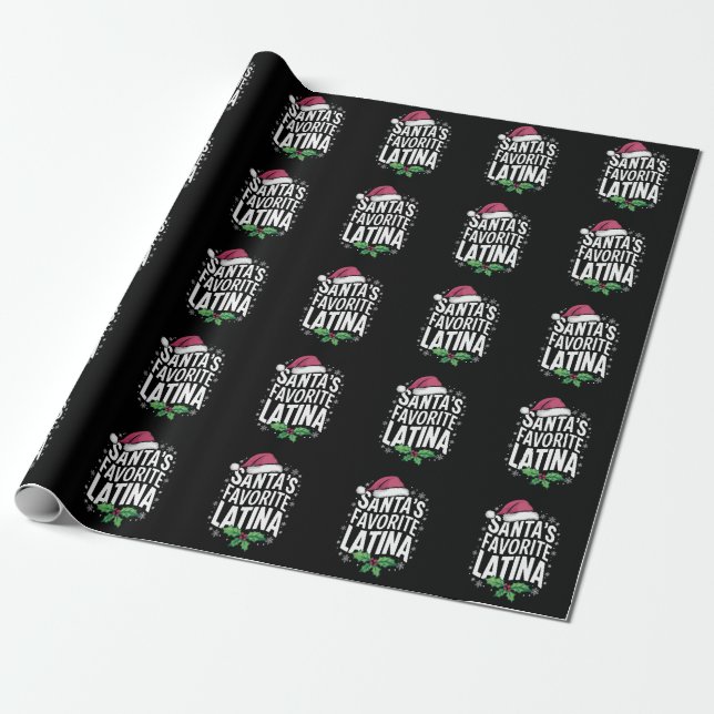 Weihnachts Lieblings-Latina Weihnachten Weihnachte Geschenkpapier (Ungerollt)