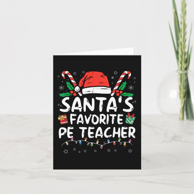 Weihnachts Lieblings-Lehrer Weihnachten Weihnachts Karte (Vorderseite)