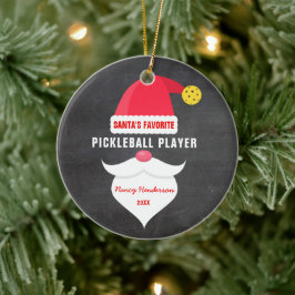 Weihnachts-Lieblings-Pickleball-Spieler des Weihna Keramik Ornament