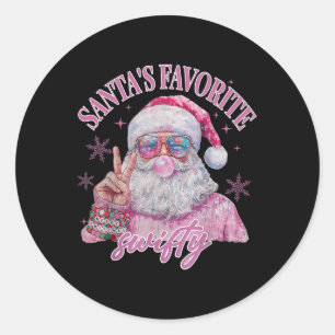 Weihnachts Lieblings-Swifty Frohe Weihnachtsfeier Runder Aufkleber