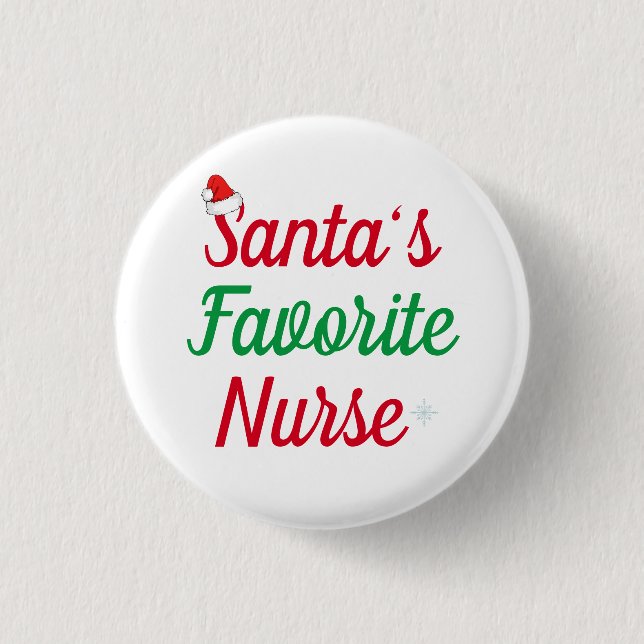 Weihnachts-Lieblingsaufwertung des Weihnachtsmanns Button (Vorderseite)