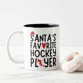 Weihnachts Lieblingshockeyspieler, Weihnachtsgesch Zweifarbige Tasse