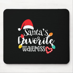 Weihnachts-Lieblingskellnerin Mousepad