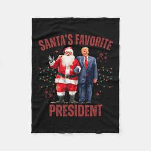 Weihnachts-Lieblingspräsident Funny Trump X Fleecedecke