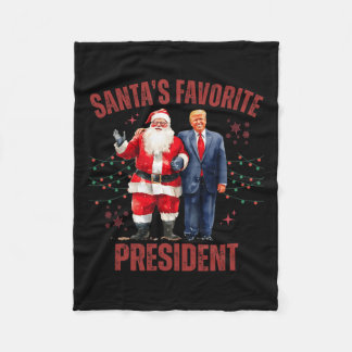 Weihnachts-Lieblingspräsident Funny Trump X Fleecedecke
