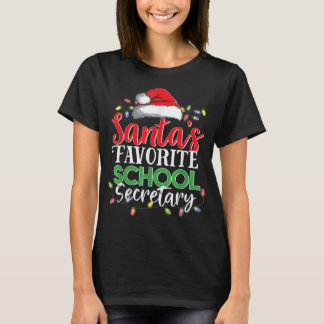 Weihnachts Lieblingsschulsekretär T-Shirt