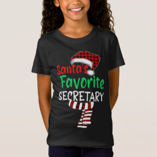 Weihnachts-Lieblingssekretärin Weihnachten - Santa T-Shirt