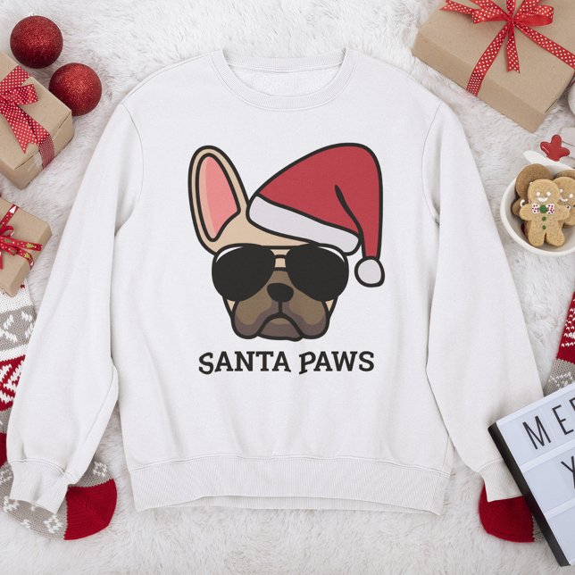 Weihnachts Light Fawn French Bulldog Sweatshirt (Von Creator hochgeladen)