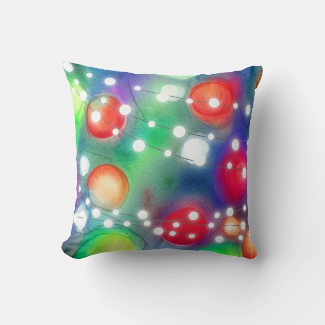 Weihnachts-LIghts Kissen (Vorderseite)