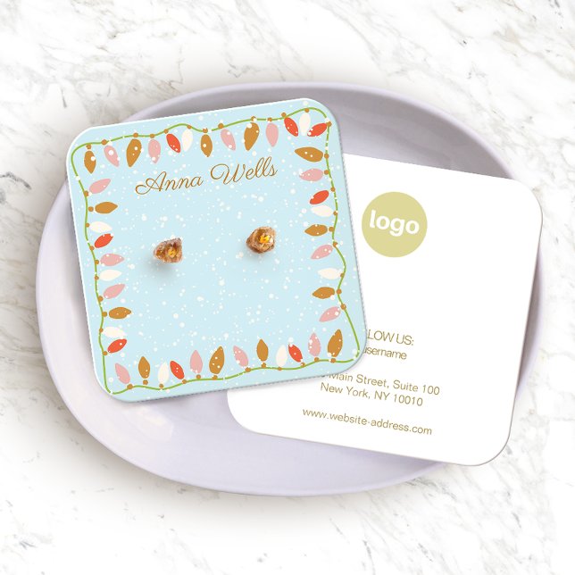 Weihnachts-LIghts-Logo-Werbekarte (Von Creator hochgeladen)