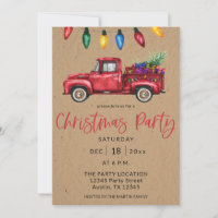 Weihnachts-LKW und -Lichter Faux-Kraftparty-B
