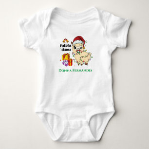 Weihnachts-Llama-Baby-Body Baby Strampler
