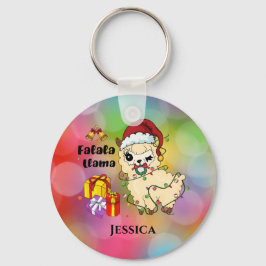 Weihnachts-Llama-Schlüsselanhänger Schlüsselanhänger