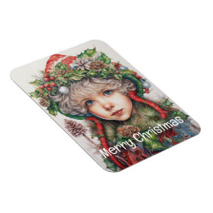 Weihnachts Mädchen Custom 14 von 25 Magnet
