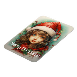 Weihnachts Mädchen Custom 1 von 25 Magnet