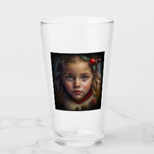Weihnachts-Mädchen-Glas-Tumbler Glas