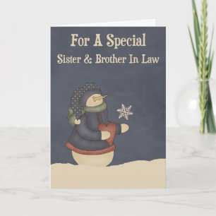 Weihnachts-Magie Schneeflocke Schwester & Bruder i Feiertagskarte