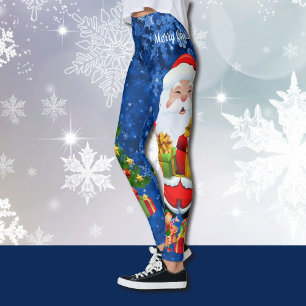 Weihnachts-Magie Weihnachtsmann-Baum-Elfen Märche Leggings