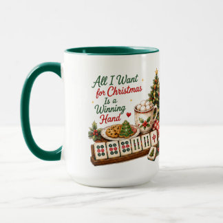Weihnachts-Mahjong-Humor Tasse