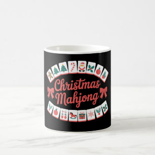 Weihnachts-Mahjong-Kacheln Schleifen Xmas Urlaubsz Kaffeetasse