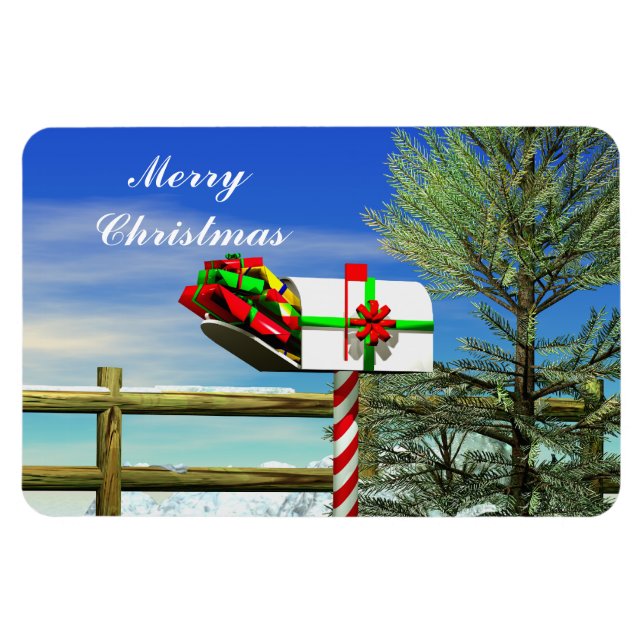 Weihnachts-Mailbox Magnet (Horizontal)