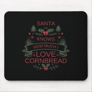 Weihnachts-Maisbrot-Liebhaber-Shirt für Comfort Fo Mousepad