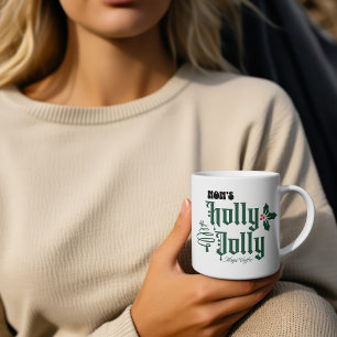Weihnachts-Mama JOLLY Red / Green Magic Kaffeetasse