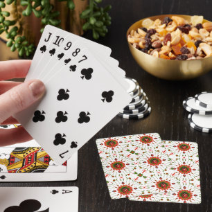 Weihnachts-Marienkäfer Rot Weiß Grün Spielkarten